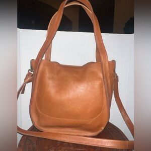 Madewell Tan Leather Hobo Shoulder Bag